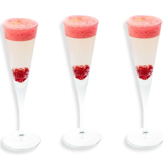 Raspberry & Rose Fizz Recipe Made Using Lecithin Powder and English Rose Food Flavouring Drop