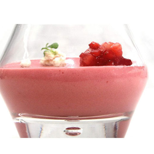 Strawberry Panna Cotta Recipe made with Special Ingredients Carrageenan Iota
