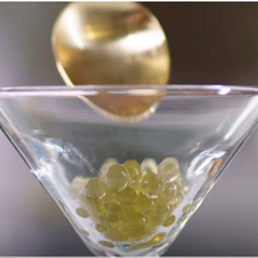 Olive oil Pearls Recipe made with Special Ingredients Agar Agar