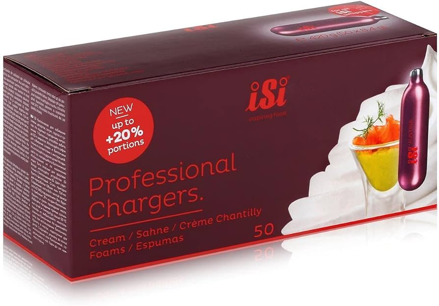 ISI NO2 8g Chargers ( Pack of 50 )
