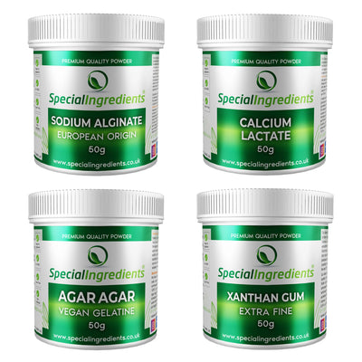 Conjunto de ingredientes de cozinha molecular (4 × 100g)