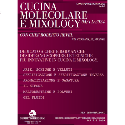 Modern Gastronomy Masterclass en Florencia 04 - 11 - 2024