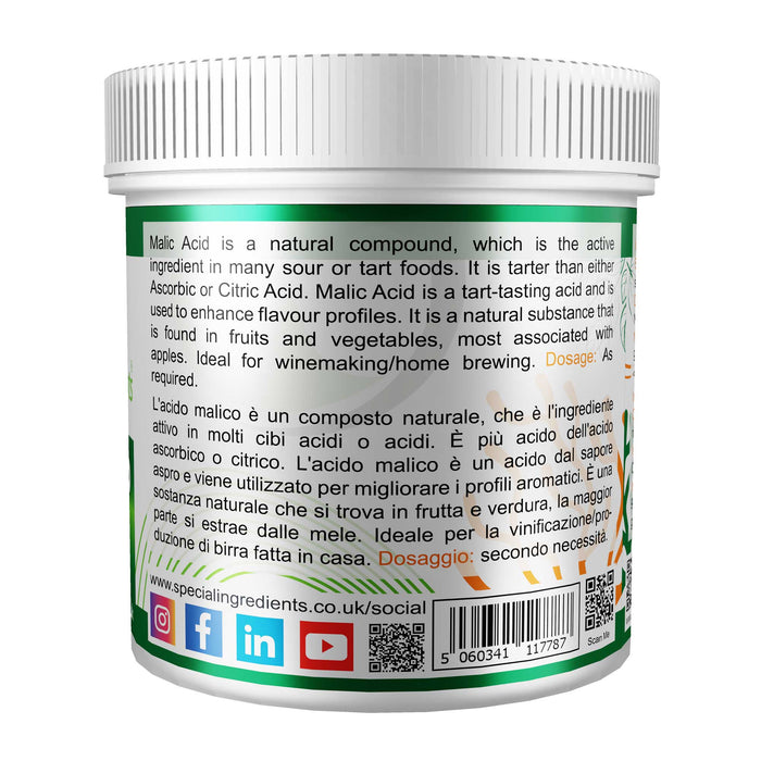 Malic Acid Powder 100g - Special Ingredients
