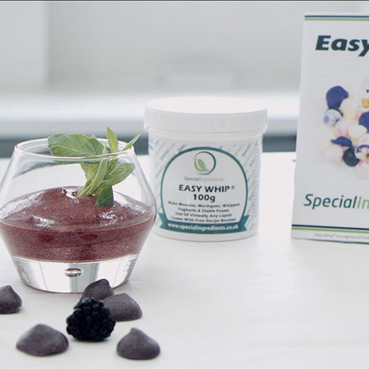 Blackberry & Basil Mousse Recipe using Special Ingredients Easy Whip. 