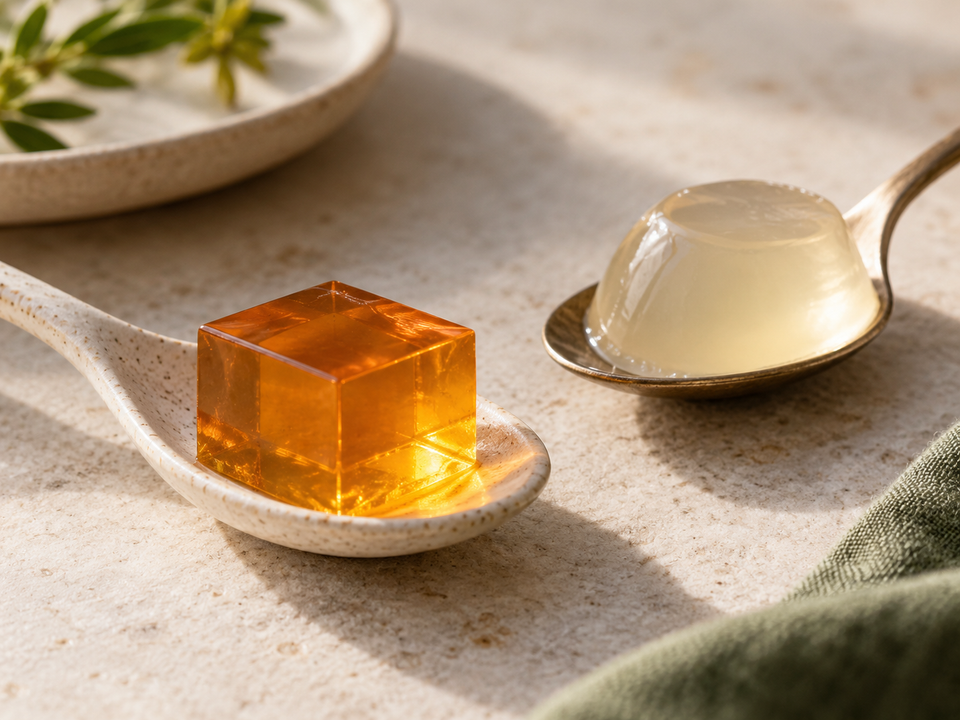 Agar agar e gelatina animale: differenze e sostituzioni