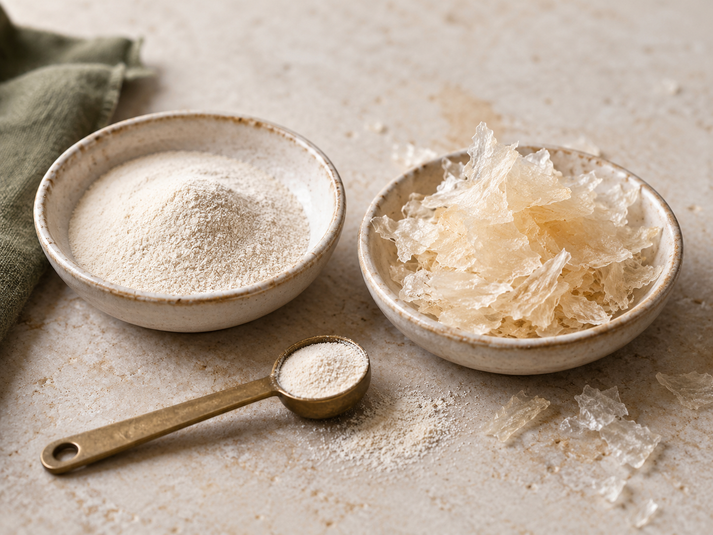 Agar agar in polvere e in scaglie: come lavorare con precisione
