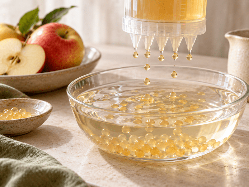 Bottiglia per sferificazione: ottenere perle regolari - Special Ingredients