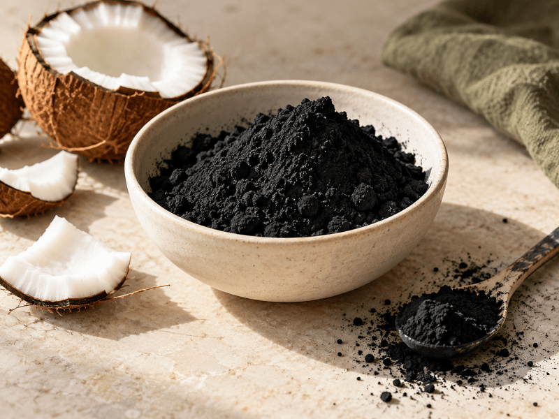 Carbone vegetale alimentare E153: colore, impieghi e limiti - Special Ingredients