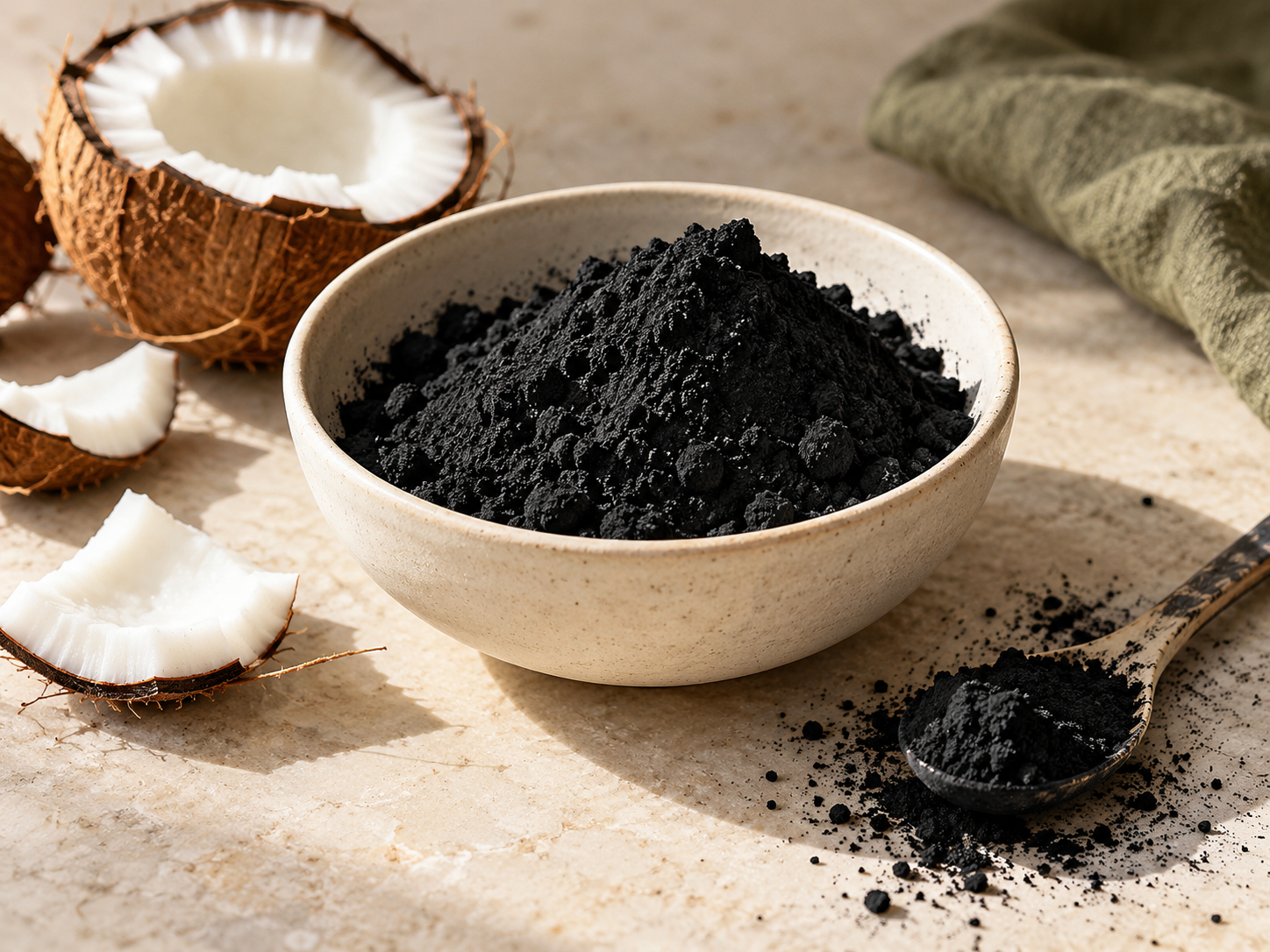 Carbone vegetale alimentare E153: colore, impieghi e limiti