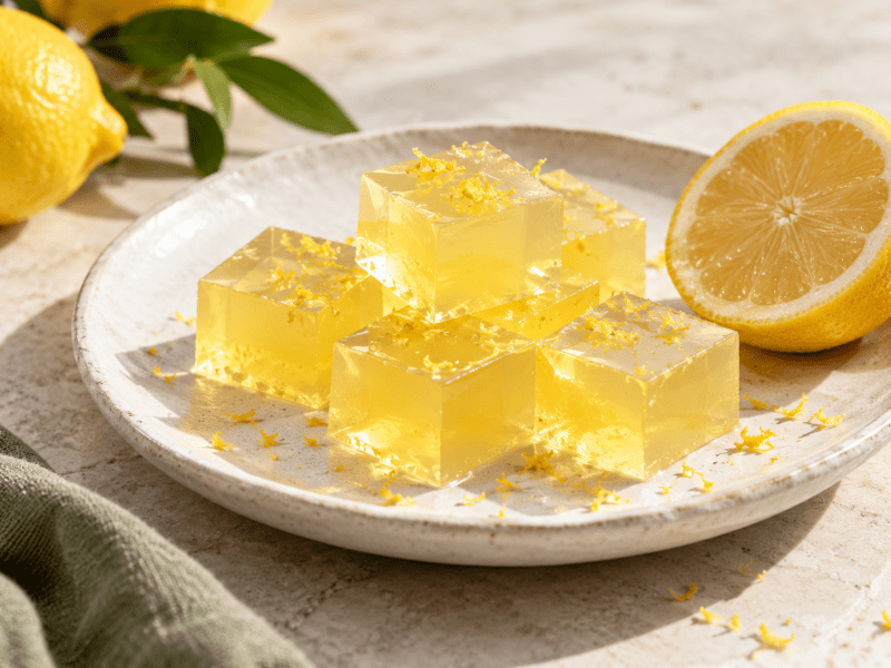 Gelatine al limone con agar agar: ingredienti e procedimento - Special Ingredients