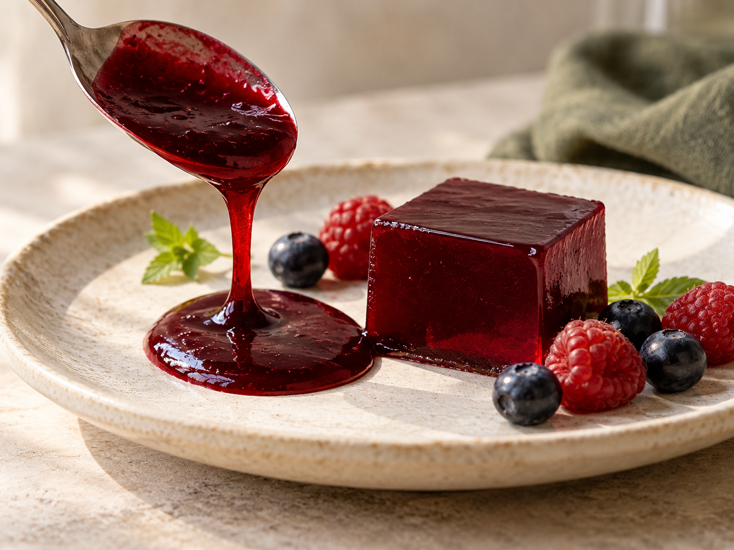 Ultratex or agar agar: a thick sauce or a firm gel?