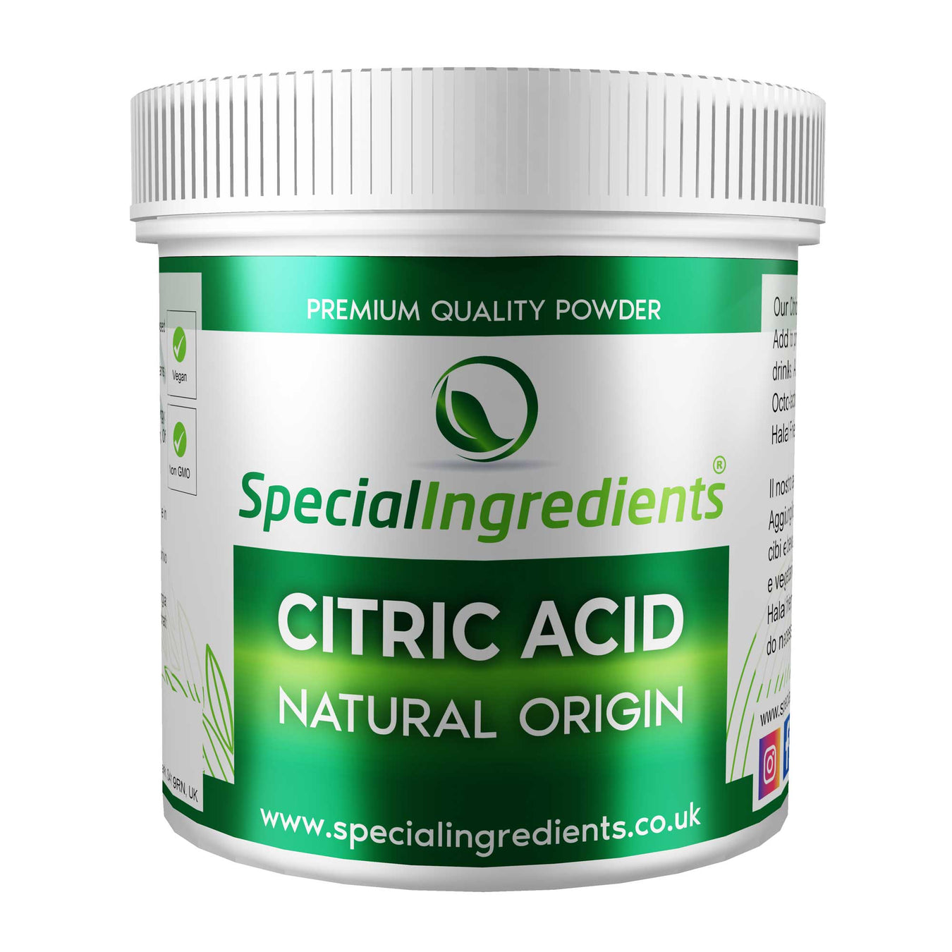 Citric Acid - Special Ingredients