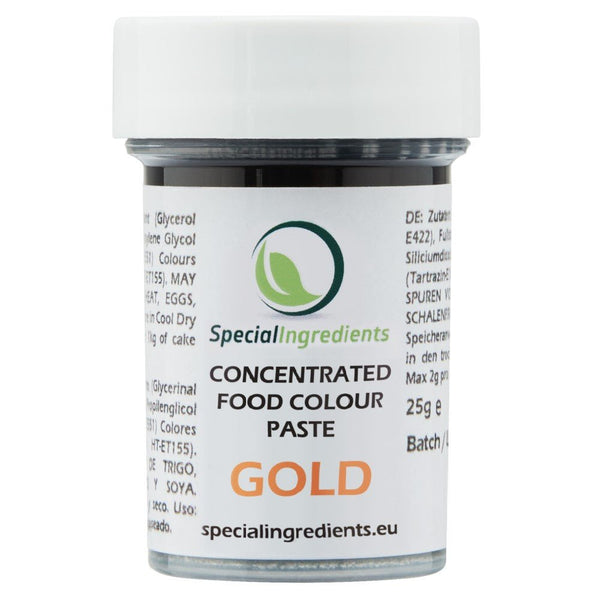 Goldene Lebensmittelfarbpaste