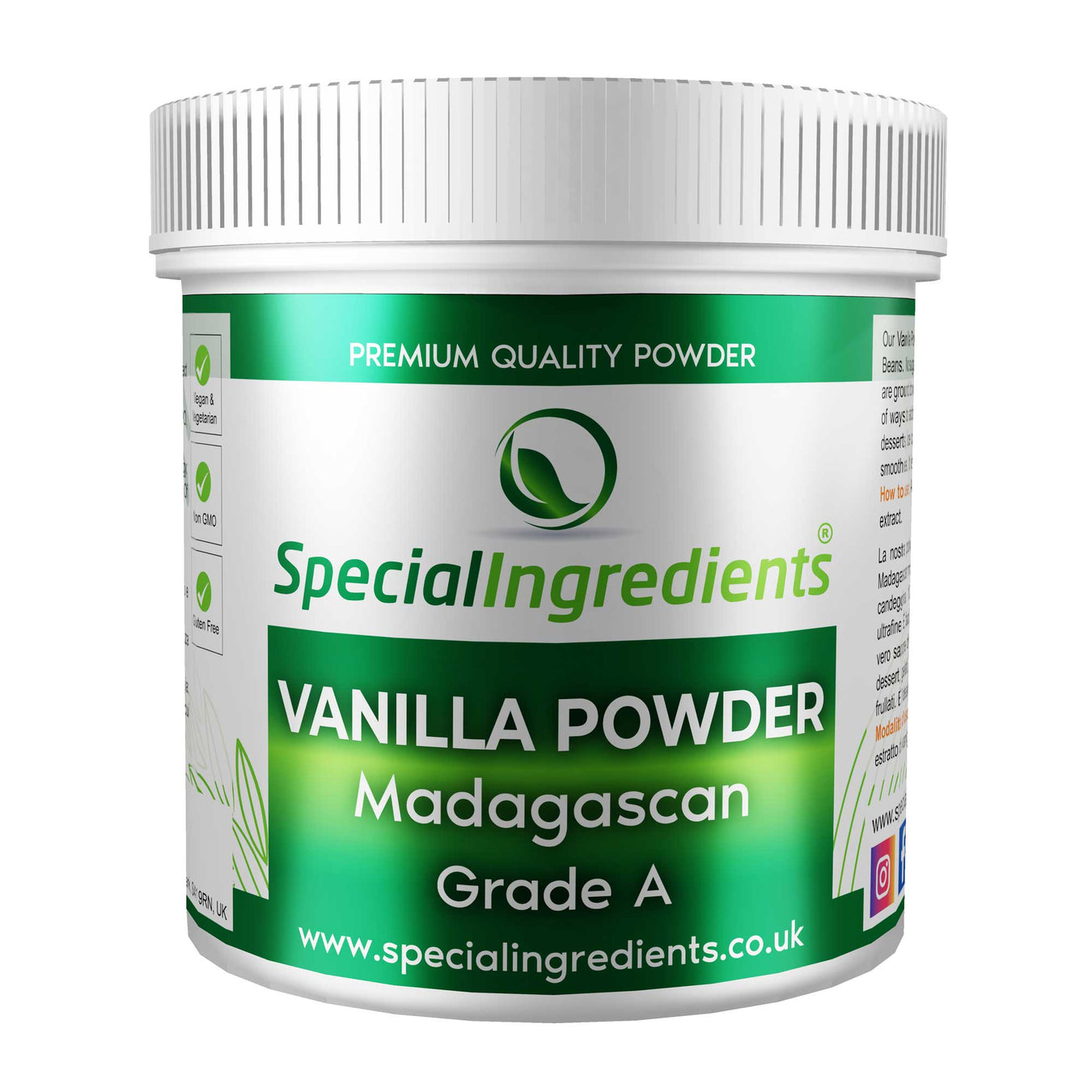 Vanilla Powder - Special Ingredients