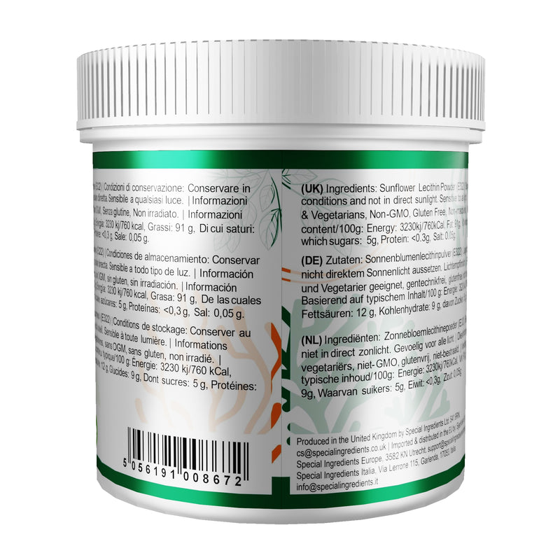 Lécithine de tournesol en poudre 25 kg