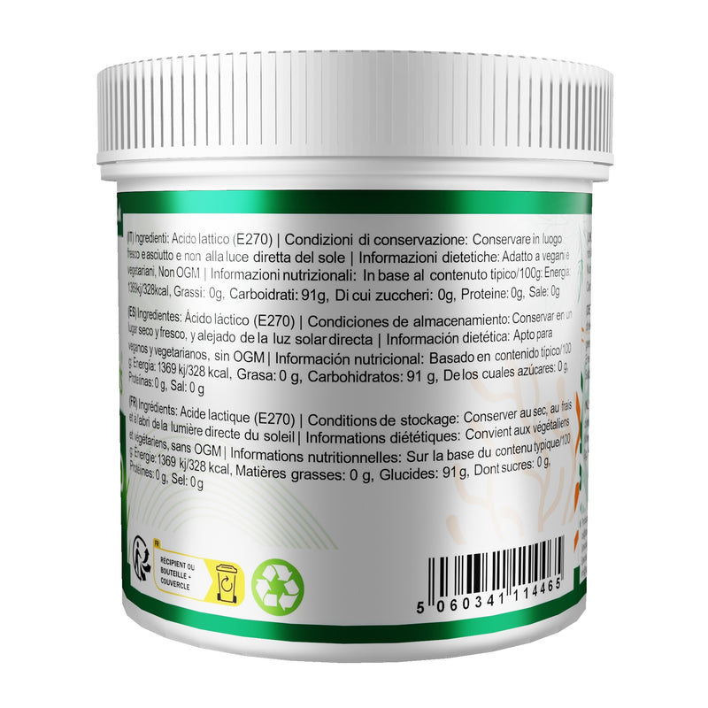 Acido Lattico in polvere ( Vegano ) 250g