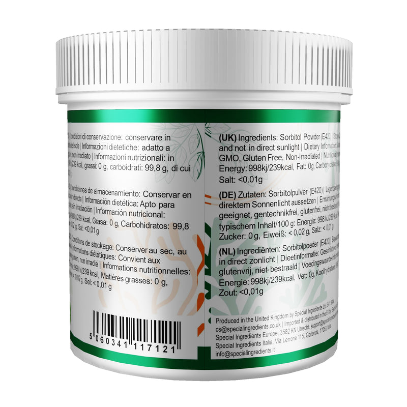 Sorbitol en poudre (qualité supérieure) 250 g