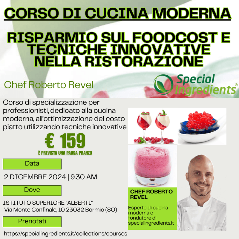 Modern Gastronomy Masterclass a Bormio (SO) 02-12-2024