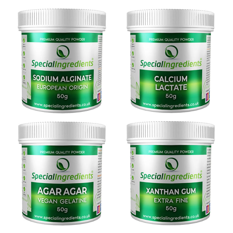 pacco di 4 ingredienti per la cucina molecolare