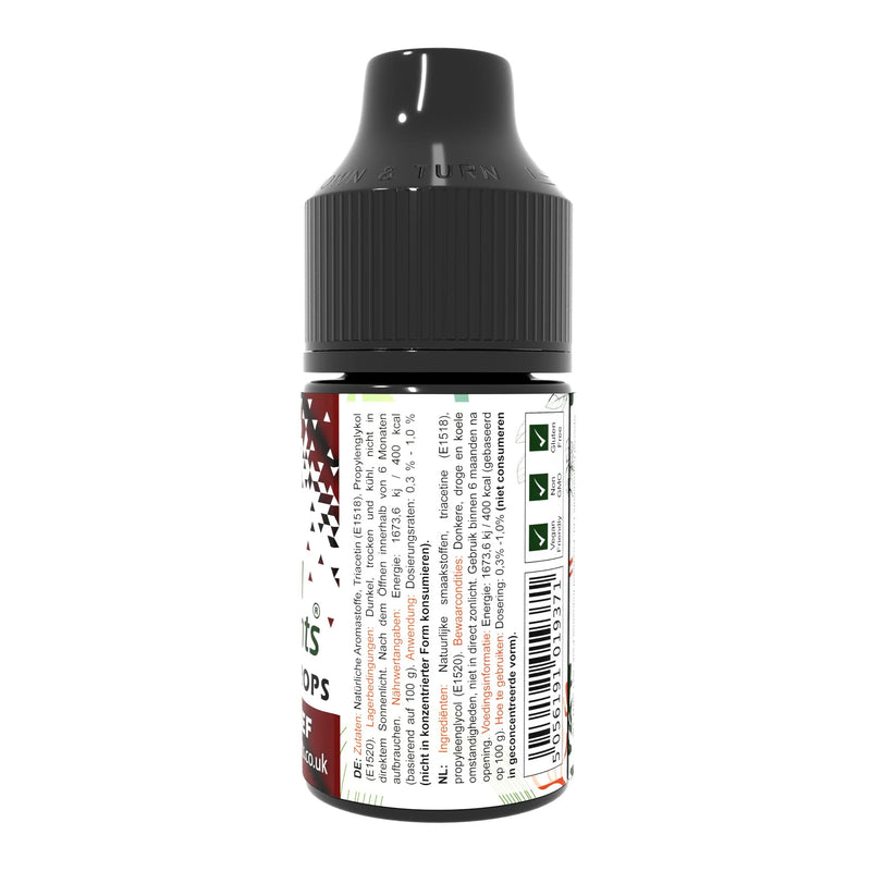 Gouttes aromatisantes pour aliments végétaliens au bœuf 30 ml 