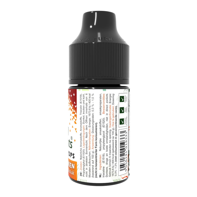 Gouttes aromatisantes pour aliments végétaliens au poulet 30 ml