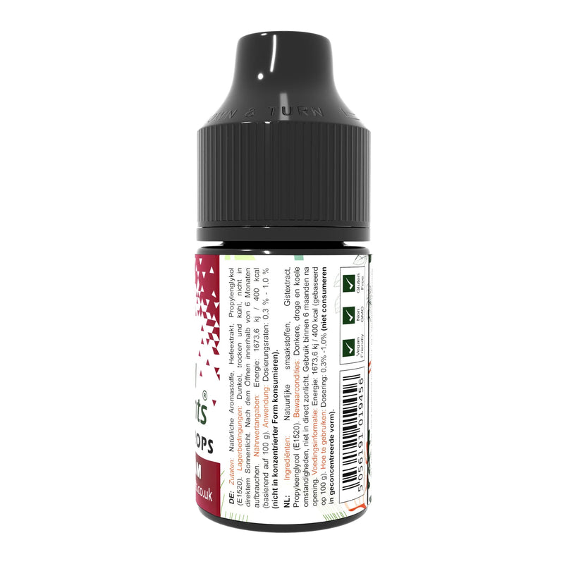 Gouttes aromatisantes végétaliennes au jambon, 30 ml
