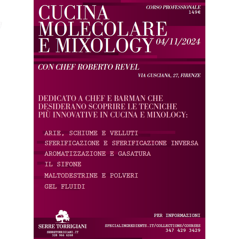 Modern Gastronomy Masterclass a Firenze 04 - 11 - 2024