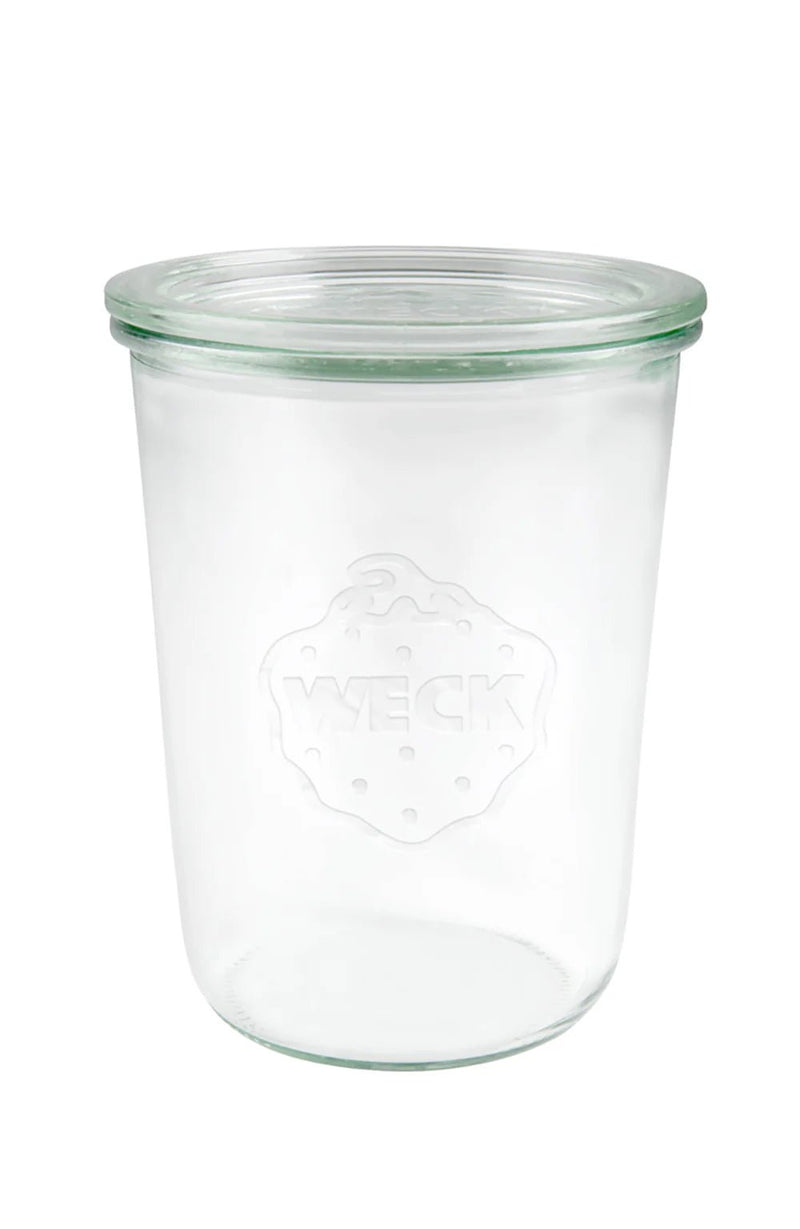 Pot Weck Straight 850 ml avec couvercle et joints - diamètre 80 mm - lot de 6