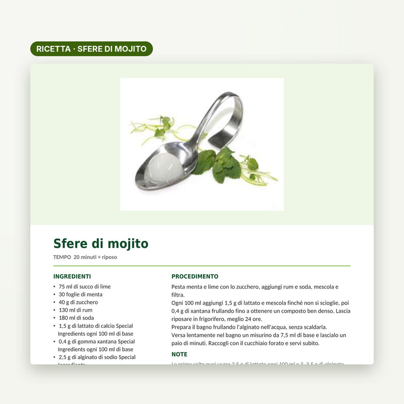 Agenti Gelificanti Moderni – Ricettario Special Ingredients - Ebook PDF