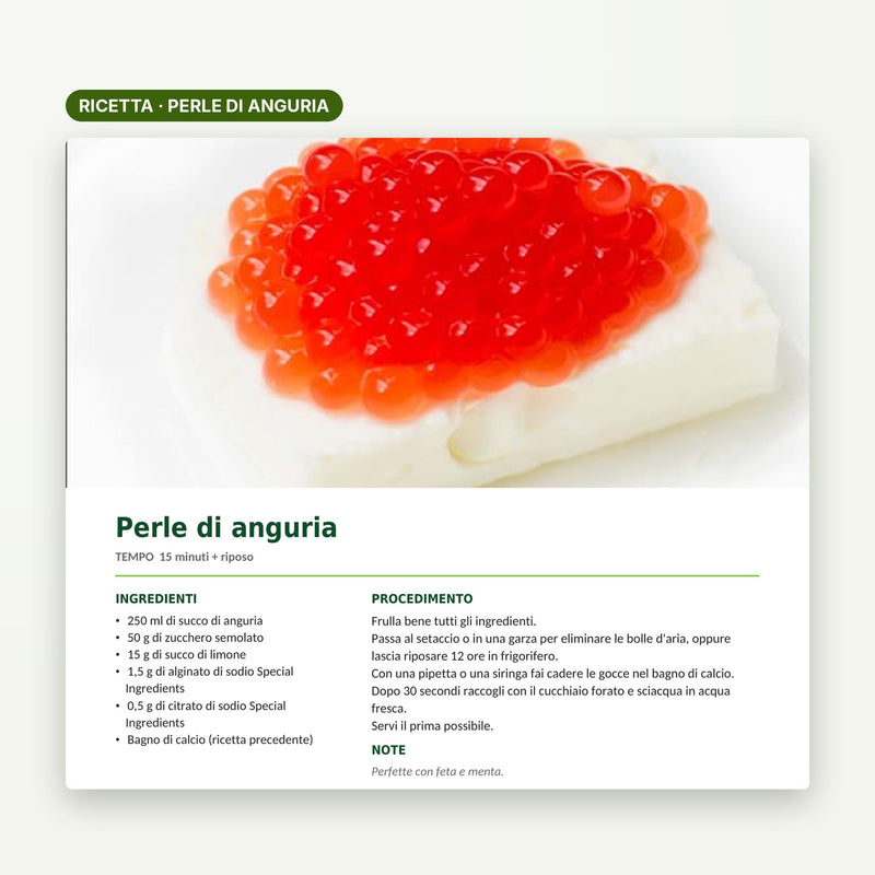 Cucina Molecolare – Ricettario Special Ingredients - Ebook PDF