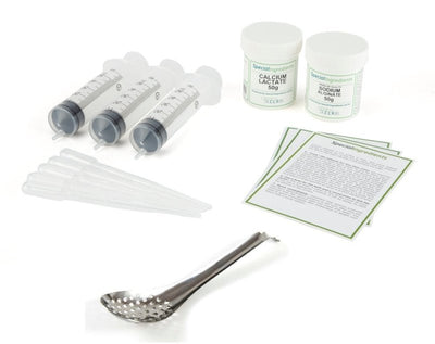 Kit per sferificazione con cucchiaio di raccolta molecolare