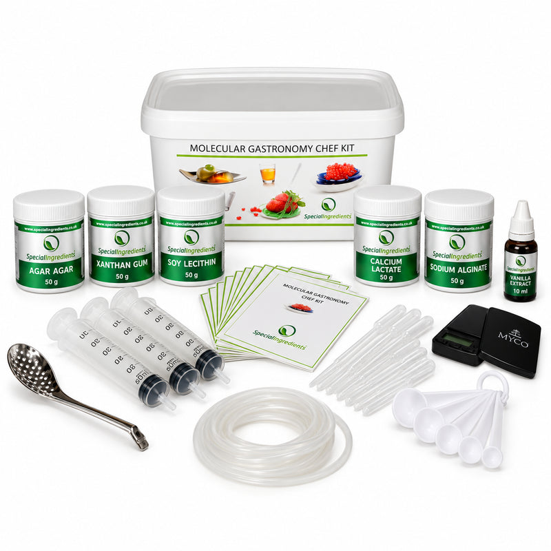 Kit Chef con etichette attuali e pesi da scheda prodotto