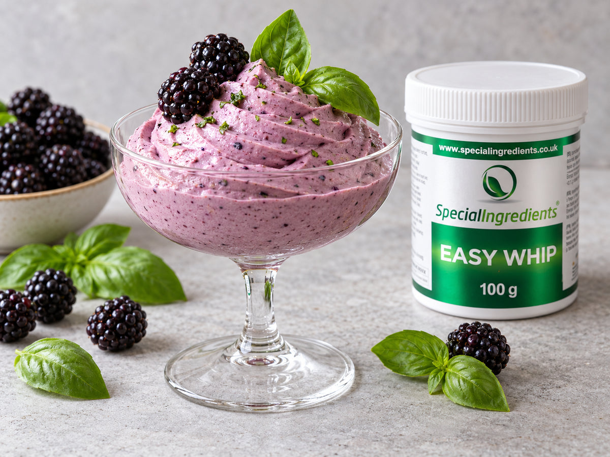 Mousse di more e basilico con Easy Whip