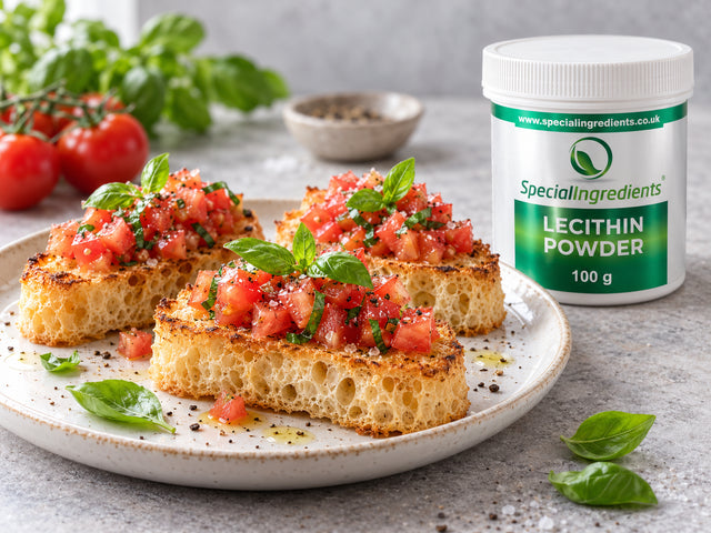 Pão molecular para bruschetta