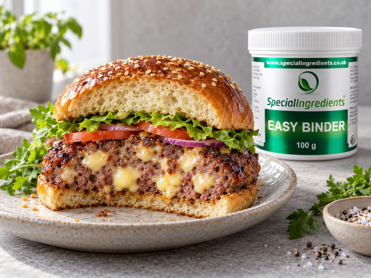 Hamburger di manzo e formaggio con Easy Binder