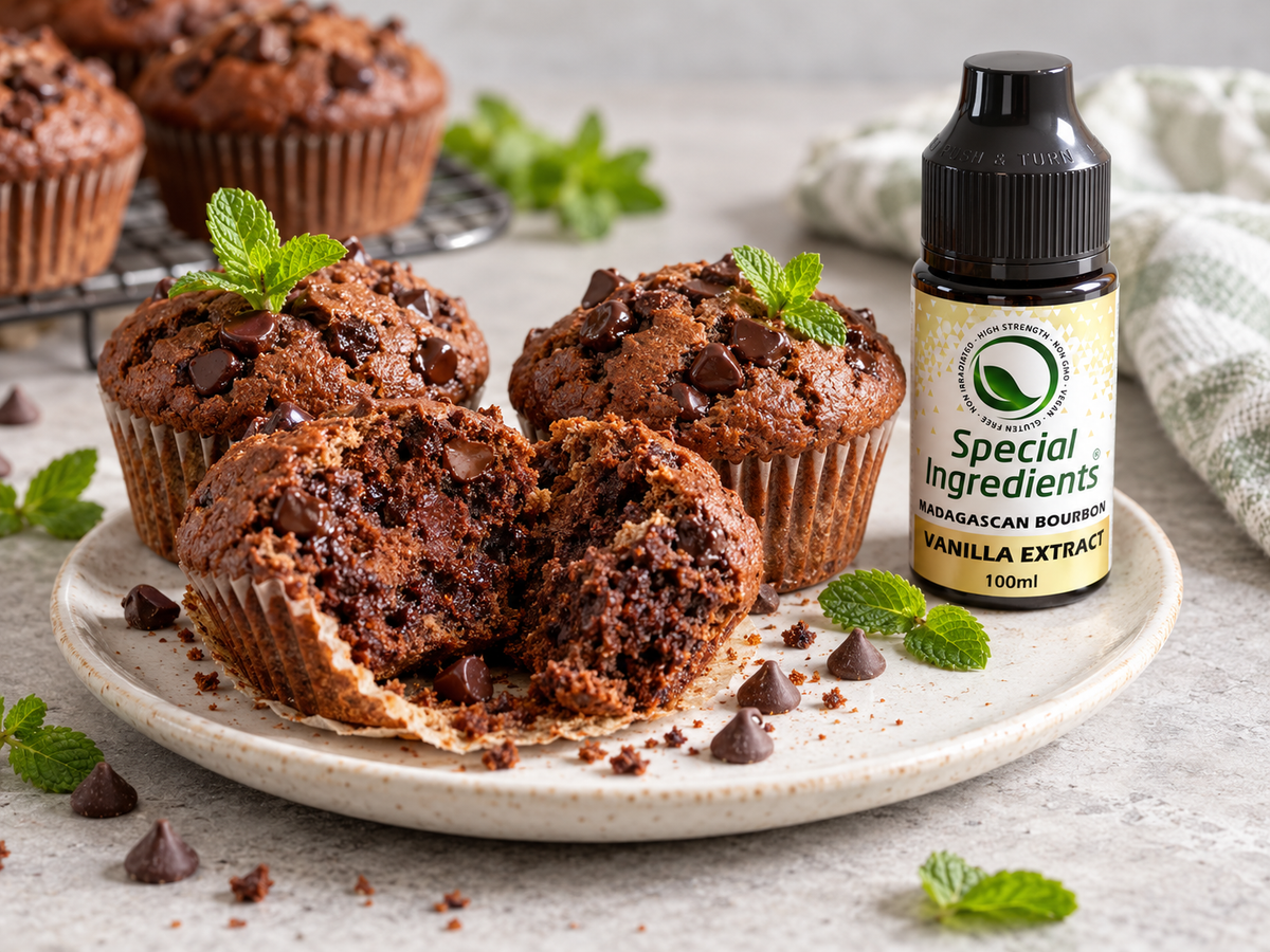 Muffins faciles au chocolat et à la menthe