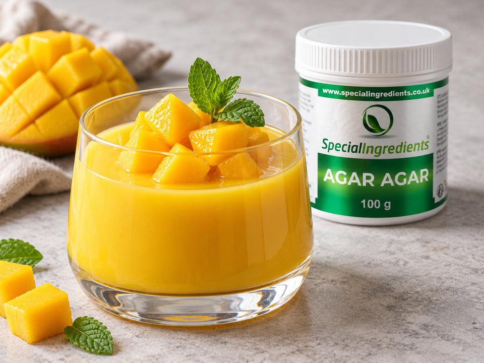 Budino al mango con agar agar — preparazione con confezione attuale Special Ingredients
