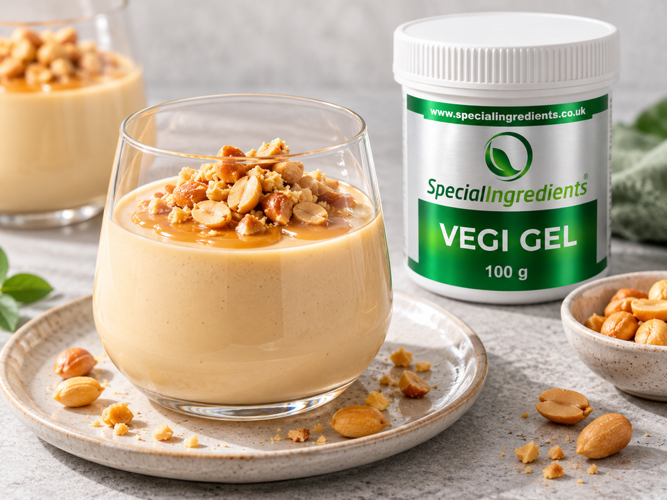 Panna cotta al burro di arachidi — preparazione con confezione attuale Special Ingredients