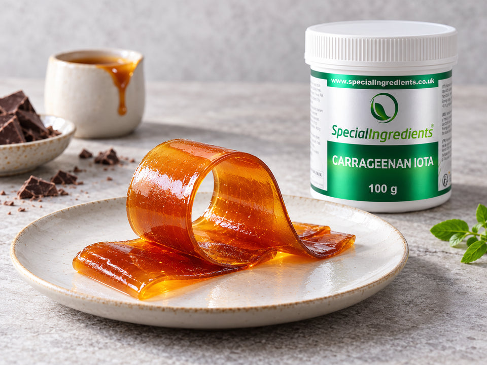 Gel elastico al caramello — preparazione con confezione attuale Special Ingredients