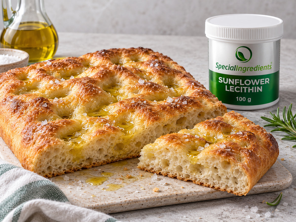 🇮🇹 Ligurian focaccia with sunflower lecithin brine