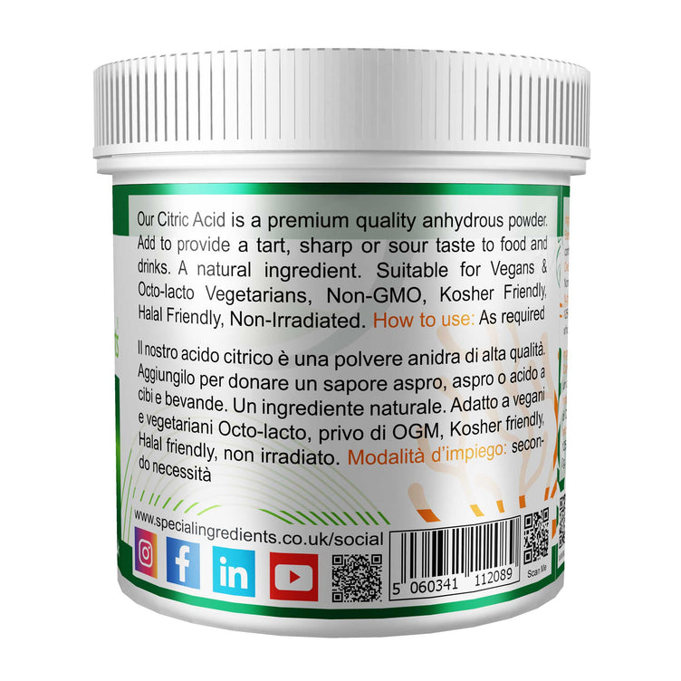 Citric Acid Powder 100g - Special Ingredients