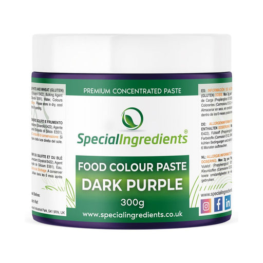 Dark Purple Concentrated Food Colouring Paste 300g - Special Ingredients