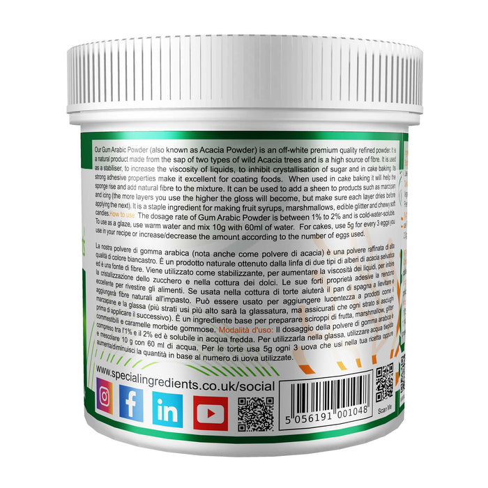 Gum Arabic Powder ( Acacia ) 100g - Special Ingredients