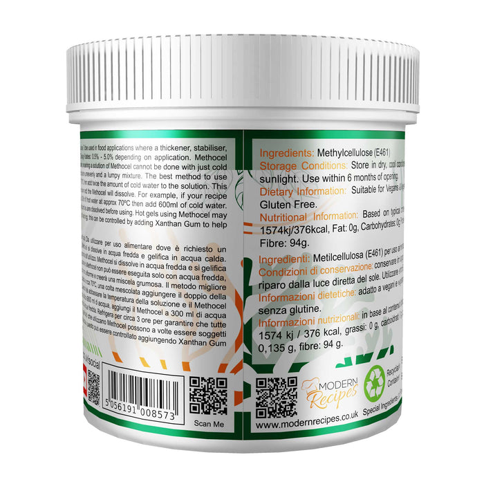 Methocel ( Methyl Cellulose ) 10kg - Special Ingredients