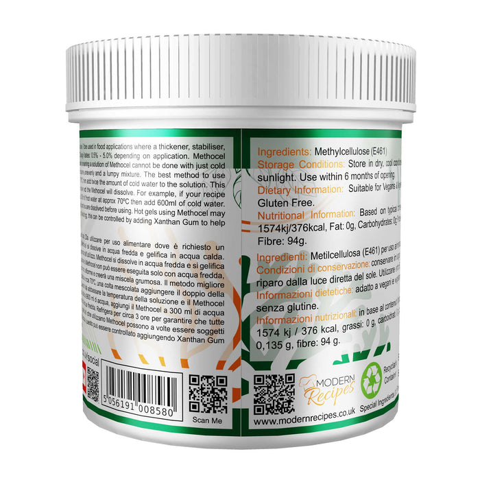Methocel ( Methyl Cellulose ) 25kg - Special Ingredients