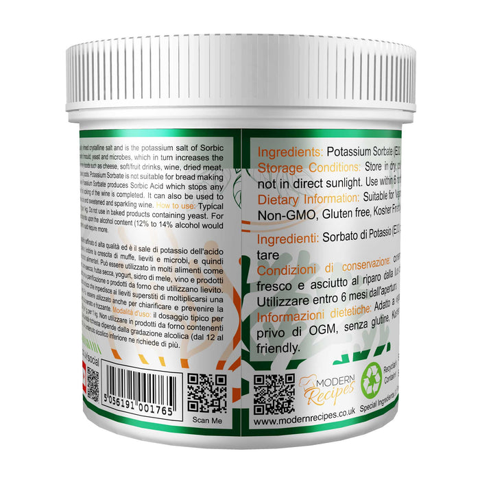Potassium Sorbate ( Mould Inhibitor ) 250g - Special Ingredients