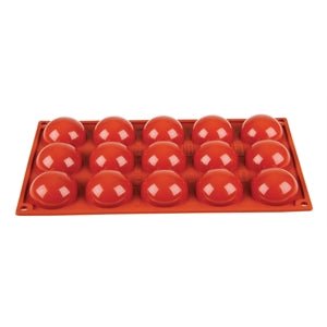Molde de silicona de 15 semiesferas (17.4cm x 29.5cm)