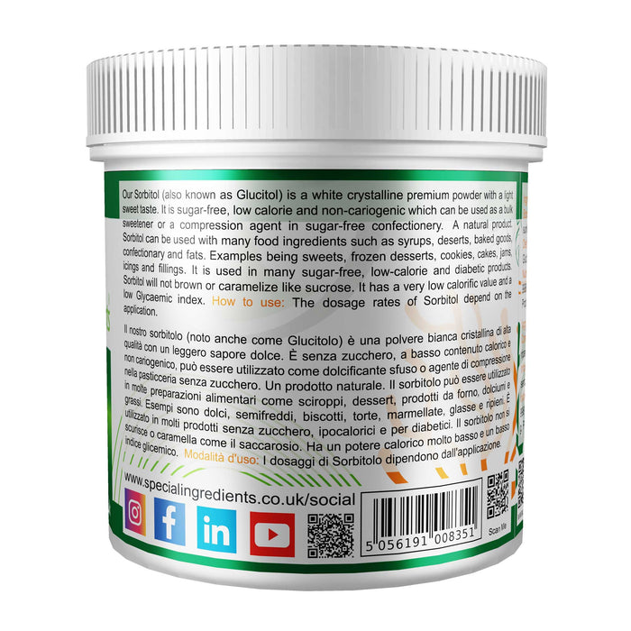 Sorbitol Powder ( Premium Quality ) 25kg - Special Ingredients