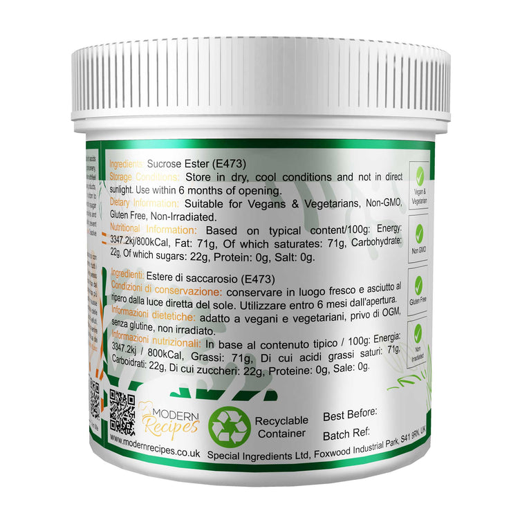 Sucrose Ester Powder 500g - Special Ingredients