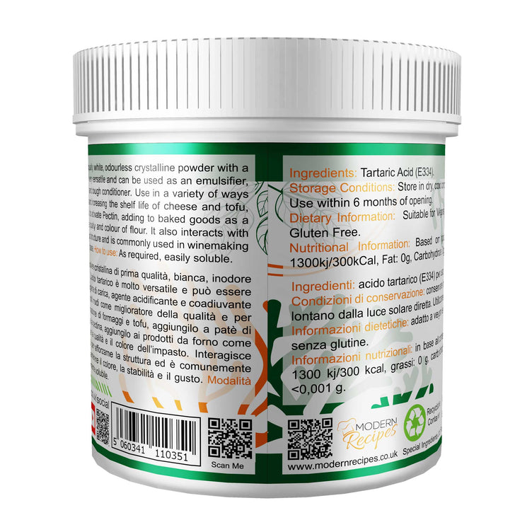 Tartaric Acid 100g - Special Ingredients